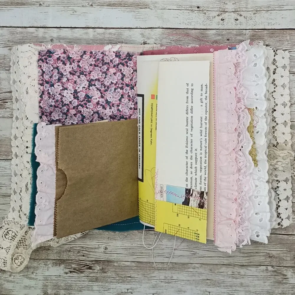 Pink Embellished Junk Journal: Flowers, Birds and Butterflies (Lifetime)